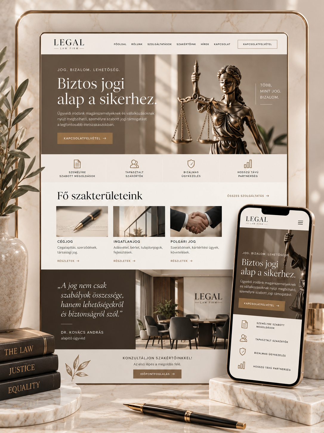 LEGAL ügyvédi weboldal
